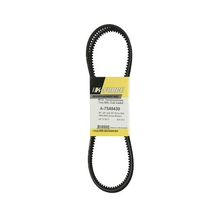 A & I Products Belt, Drive Set/2 15.5" x4" x0.7" A-7540430